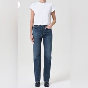 Agolde 90s pinch waist high rise straight long